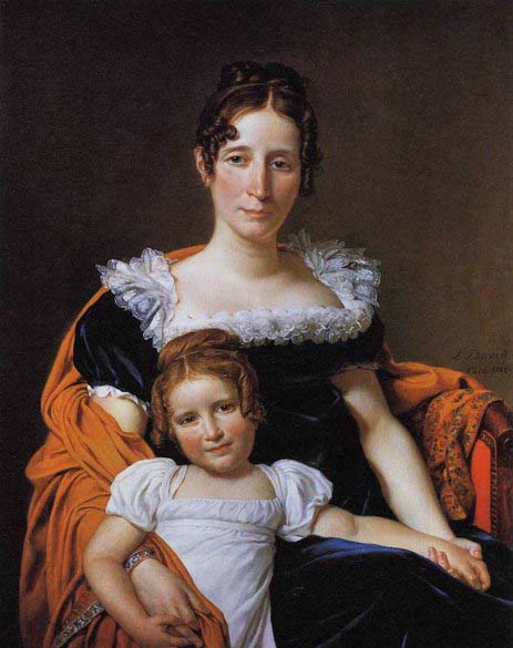 Portrait of the Comtesse Vilain XIIII and her Daughter